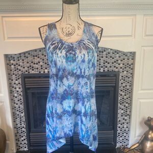 BLEU shades of blue with sparkle tank‎ top, size medium, excellent condition